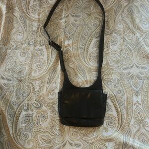 HOBO International Black Leather Crossbody Bag